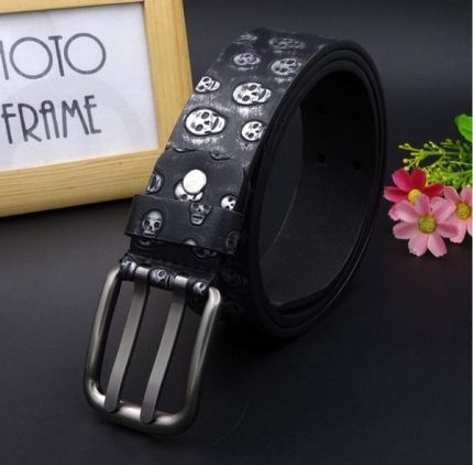 SKULL PRINT BELT