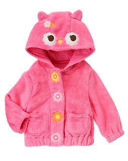 Owl Faux Fur Hoodie