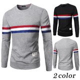 MEN'S SLIM PATCHWORK T-SHIRTS