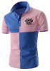 TURN DOWN COLLAR COLOR T-SHIRT