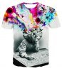 WATER COLOR ABSTRACT PRINT T-SHIRT