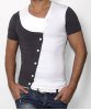 SKEW COLLAR BUTTON T-SHIRT