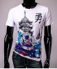 3D TOTEM AND ATTIC CHINESE PRINT T-SHIRT