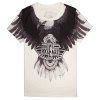 3D EAGLE LETTER PRINTED T-SHIRT