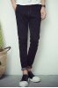 MULTI-BUTTON BLEACH WASH JEANS
