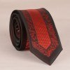 RED RETRO JACQUARD 6CM TIE