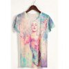 SCOOP NECK FAMOUS LADY T-SHIRT