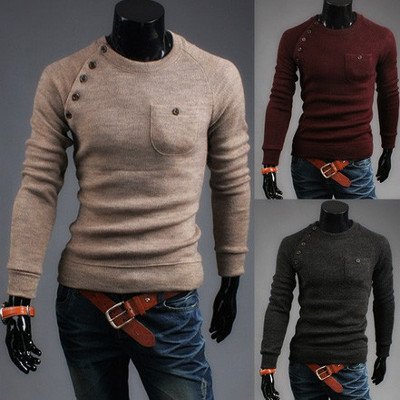 SHOULDER BUTTON SWEATER