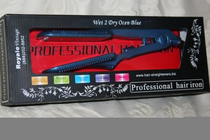 Royale Wet 2 Dry Ocen Blue Hair Straighteners Professional Flat