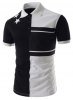 PERSONALITY COLOR SPLICING T SHIRT