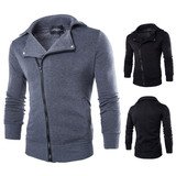 MEN SIDE-ZIPPER SLIM HOODIE