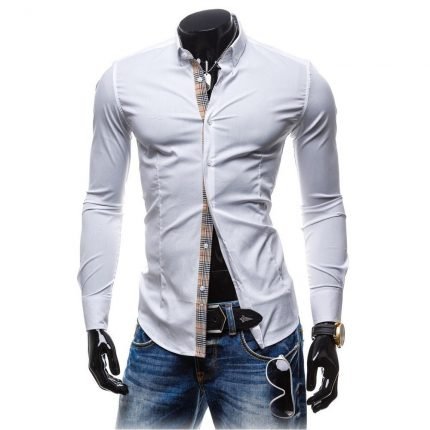 MEN'S SLIM -PATCHWORK- SHIRT