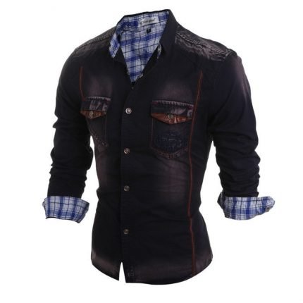 PLAID LINING JEAN SHIRTS