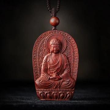 Buddha Stones Chinese Zodiac Natal Buddha Small Leaf Red Sandalw