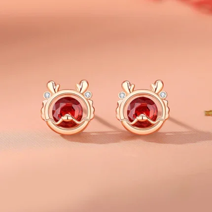 Buddha Stones 925 Sterling Silver Year Of The Dragon Luck Red Zi