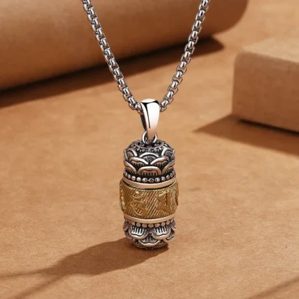 Buddha Stones Tibet Om Mani Padme Hum Carved Wisdom Purity Chain